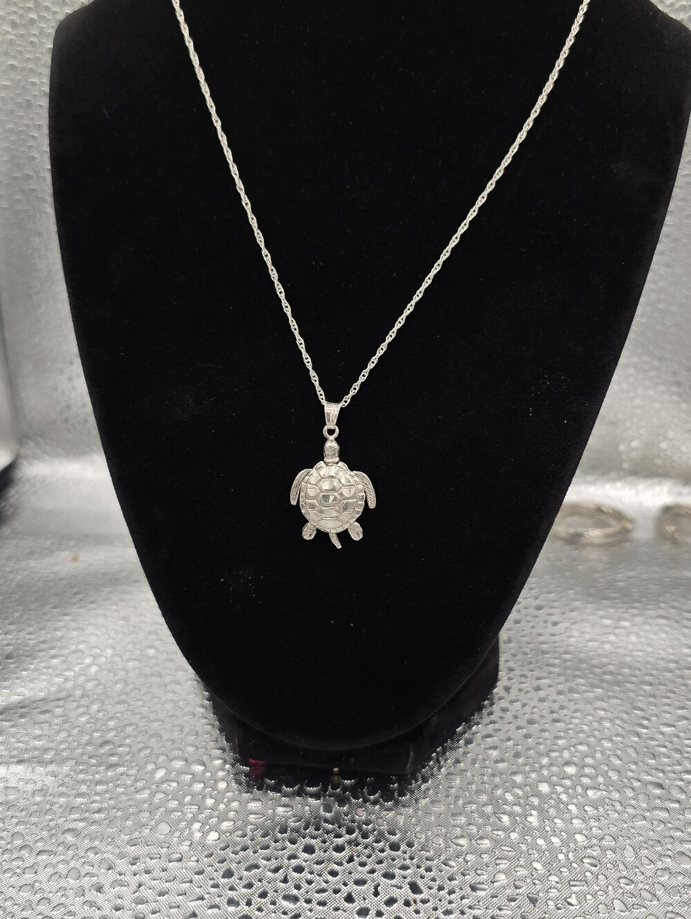 Vtg 3D Articulated Sterling Sea Turtle Pendant Necklace Made In Mexico 18 Inch
